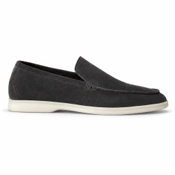 Loro Piana Summer Walk Suede Dark Grey