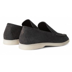 Loro Piana Summer Walk Suede Dark Grey
