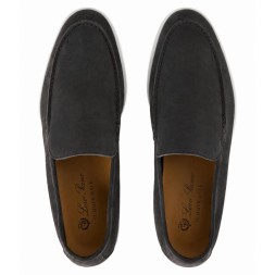 Loro Piana Summer Walk Suede Dark Grey