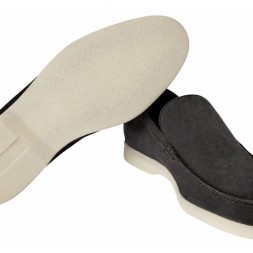 Loro Piana Summer Walk Suede Dark Grey