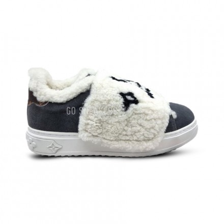 Унисекс зимние кроссовки Louis Vuitton Sneakers Winter Black/White