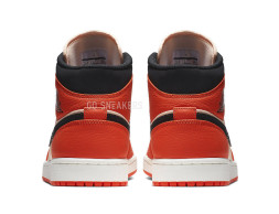 Nike Air Jordan 1 Mid Team Orange Black