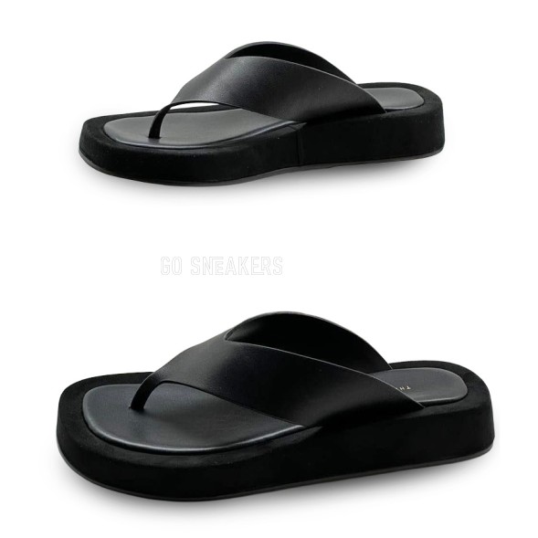 Женские шлепанцы The Row Ginza Black