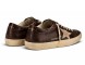 Мужские кеды Golden Goose Super-Star Men’s Distressed Suede-Trimmed Leather Brown