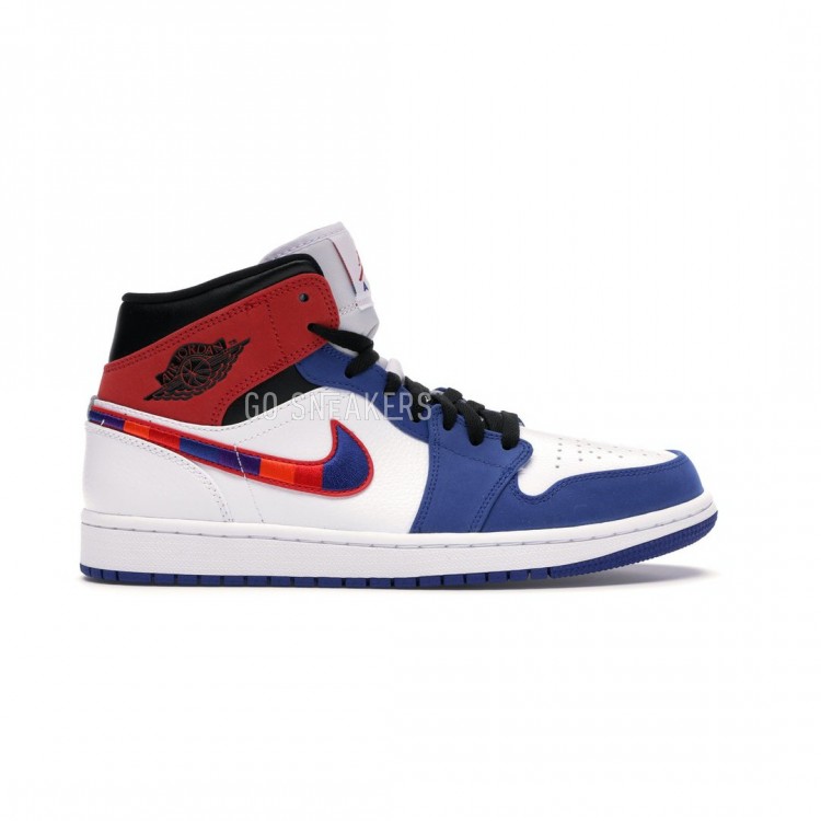 Nike Air Jordan 1 Mid Multi Color Swoosh