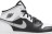 Женские кроссовки Nike Air Jordan 1 Mid GS &#039;White Shadow&#039;