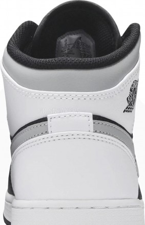 Женские кроссовки Nike Air Jordan 1 Mid GS &#039;White Shadow&#039;