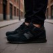 Мужские зимние кроссовки New Balance 574 Winter Black Suede