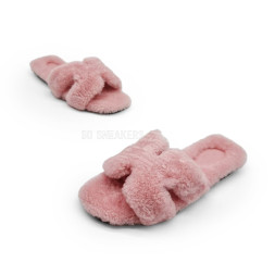 Hermes Flip-flops Wool Pink