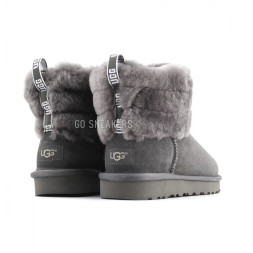 Fluff Mini Quilted Logo Boot Grey