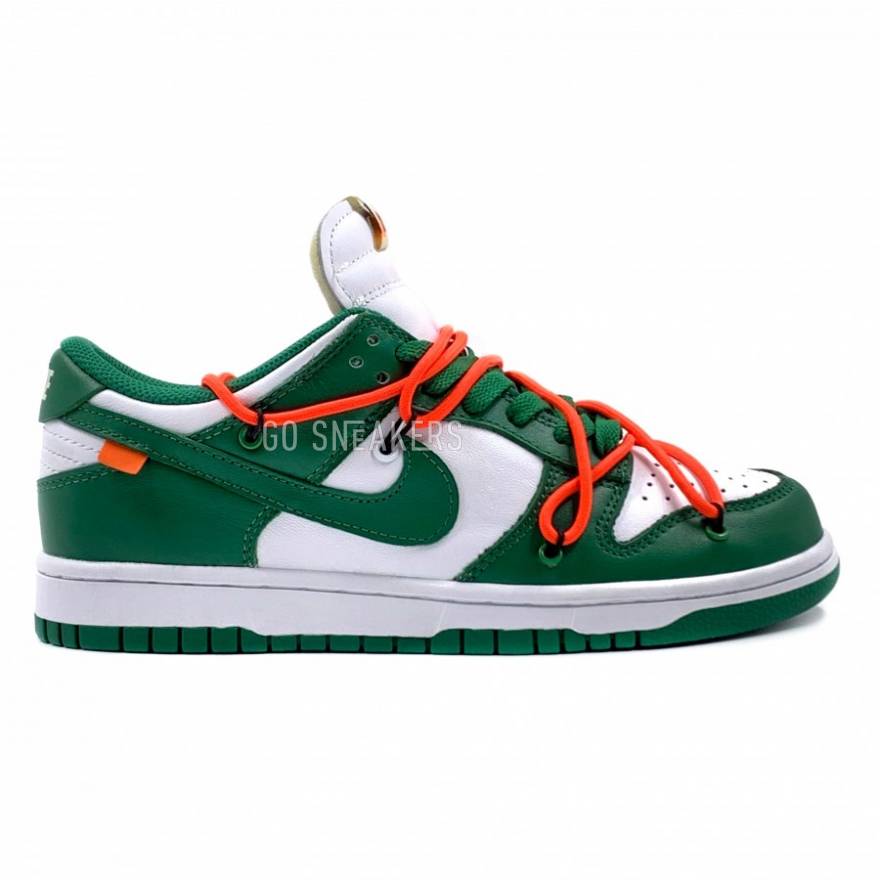 Off-White x Nike Dunk Low Pine Green 