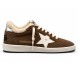 Женские зимние кеды Golden Goose WINTER Ball Star with White Leather Star and Metallic Heel Tab