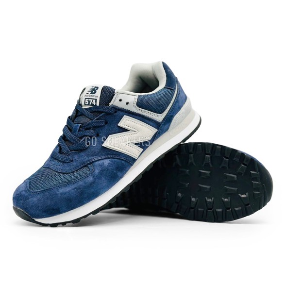 Мужские кроссовки New Balance 574 Man Suede Navy/Beige