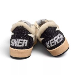 Golden Goose WINTER Ball Star with Gold Glitter Star and Black Heel Tab