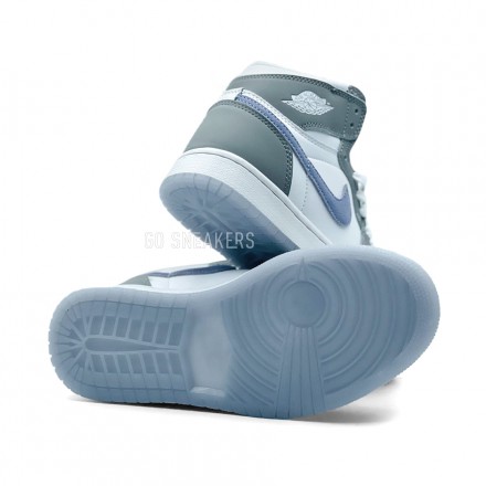 Унисекс зимние кроссовки Nike Air Jordan Winter White/Light Blue