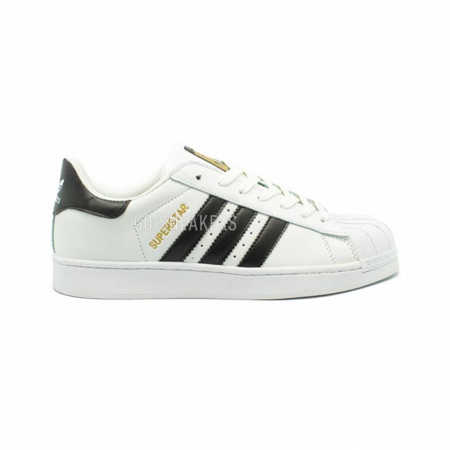 White and black superstar adidas sale