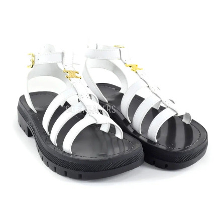 Женские босоножки Celine Sandals White/Black