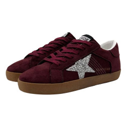 Golden Goose Super Star Suede Burgundy