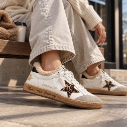 Golden Goose WINTER Ball Star Never Stop Dreaming Leopard