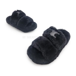 Celine Flip-flops Wool Black