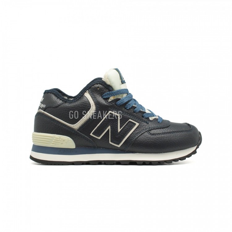 New Balance 574 High top Navy Leather 9 990