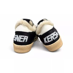 Golden Goose WINTER Ball Star in Black Nappa with White Leather Star
