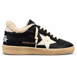 Golden Goose WINTER Ball Star in Black Nappa with White Leather Star