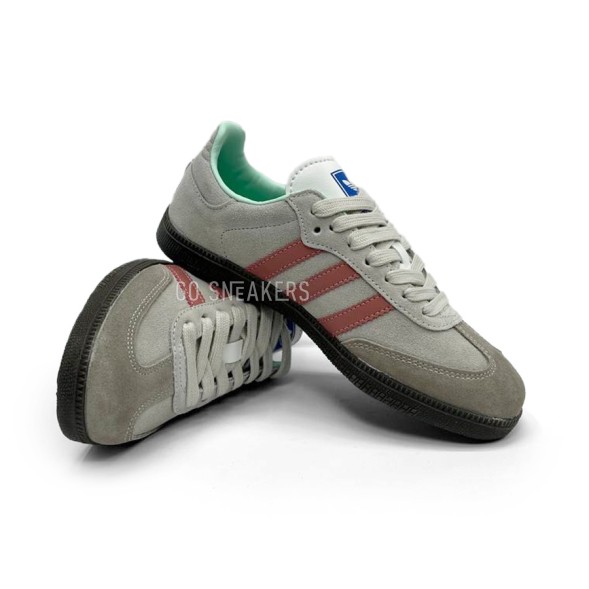 Женские кеды Adidas Samba Light Grey Suede Woman