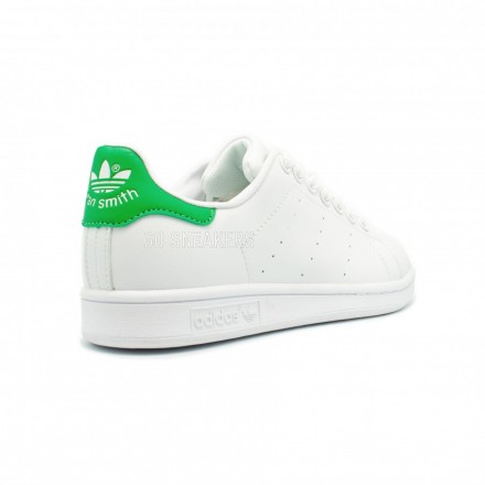 Женские кроссовки Adidas Stan Smith White Green