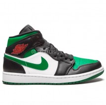 Мужские кроссовки Nike Jordan 1 Mid Green Toe