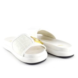 Fendi Slippers White