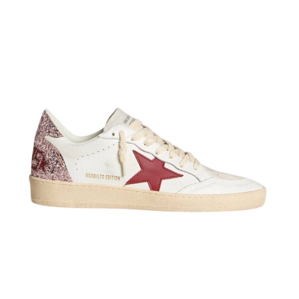 Женские кеды Golden Goose Ball Star White Red Star