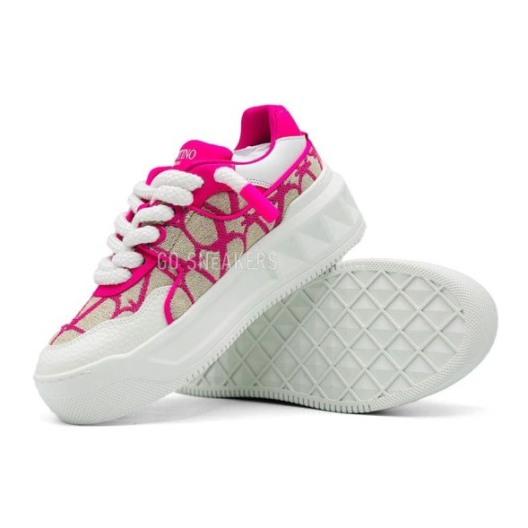 Женские кроссовки Valentino Garavani One Stud XL Woman Pink