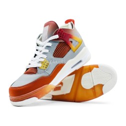 Nike Air Jordan 4 Grey/Orange