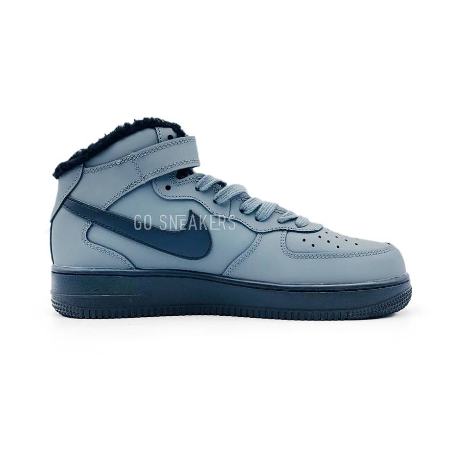 Унисекс кроссовки Nike Air Force 1 07 LV8 Mid Utility Winter Leather  Grey/Black - купить унисекс кроссовки за 10 490 руб. от Nike в Москве