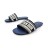 Женские босоножки Dior Flip-flops Textile White/Blue