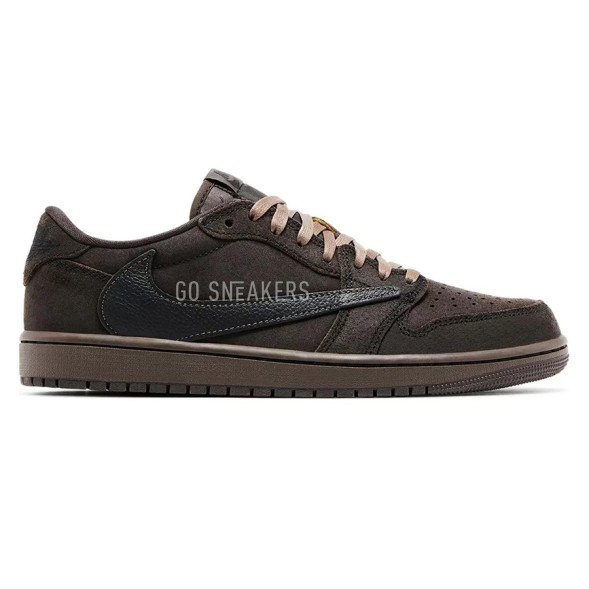 Мужские кроссовки Travis Scott x Air Jordan 1 Low OG «Velvet Brown»