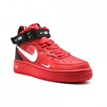 Женские кроссовки Nike Air Force 1 Mid SE Premium Red