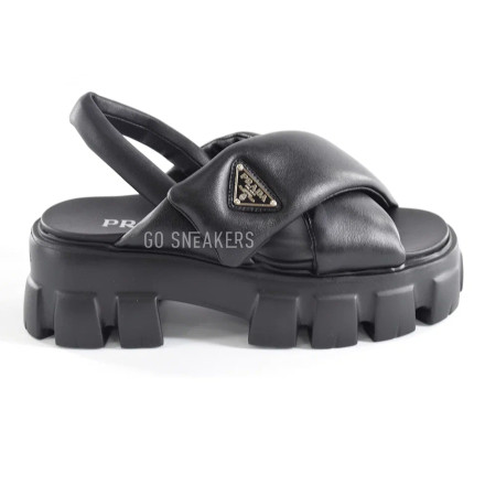 Женские босоножки Prada Sandals Leather Black