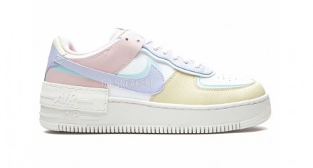 Женские кроссовки Nike Air Force 1 Low Shadow White Glacier Blue Ghost