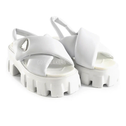 Женские босоножки Prada Sandals Leather White