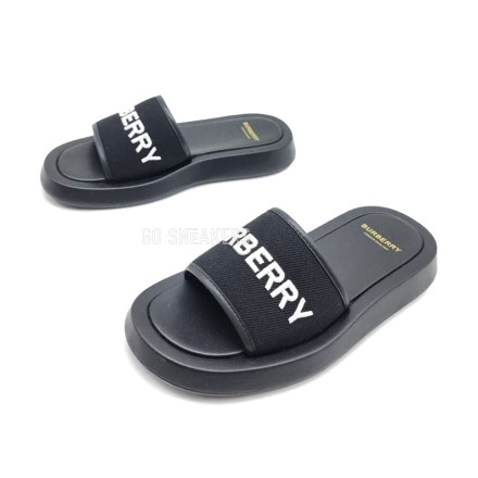 Женские шлепки Burberry Flip-flops Black