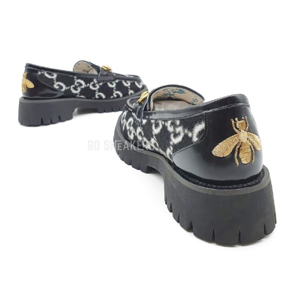 Женские лоферы Gucci Loafers Black/White