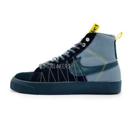 Унисекс зимние кроссовки Nike Sb Zoom Blazer Mid Prm Acclimate Pack Grey/Black
