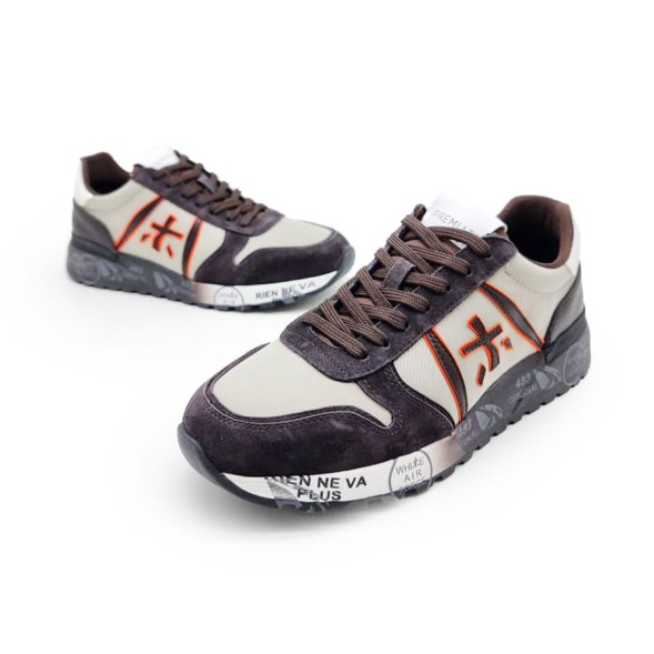 Унисекс кроссовки Premiata 483 Textile/Suede Beige/Brown
