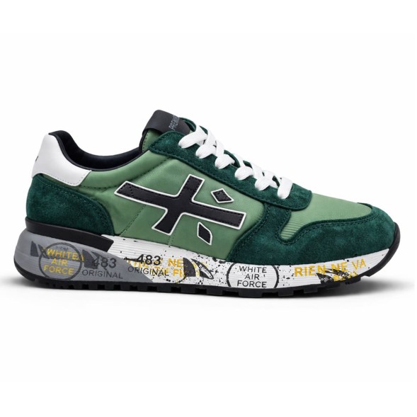 Унисекс кроссовки Premiata 483 Textile/Suede Green