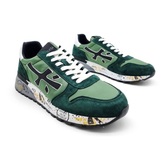 Унисекс кроссовки Premiata 483 Textile/Suede Green