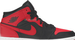 Женские кроссовки Nike Air Jordan 1 Mid GS &#039;Banned&#039;