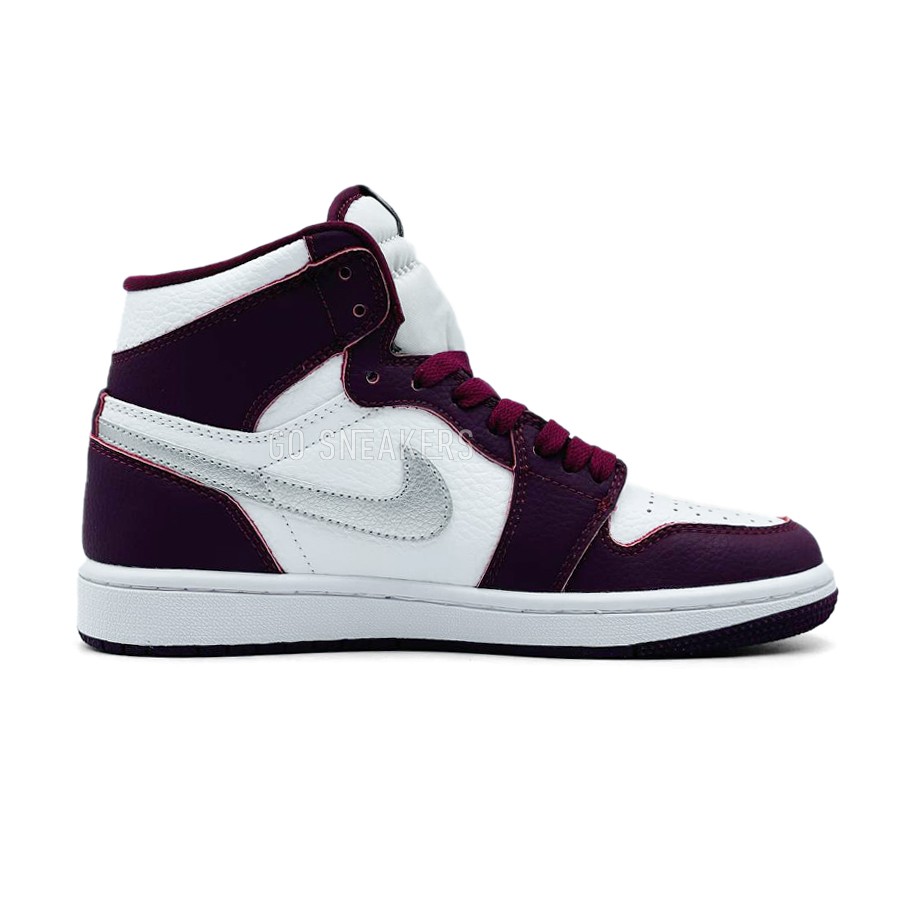 Burgundy and white jordans discount