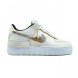 Женские кроссовки Nike Air Force 1 Shadow Pure Platinum Snakeskin Blue